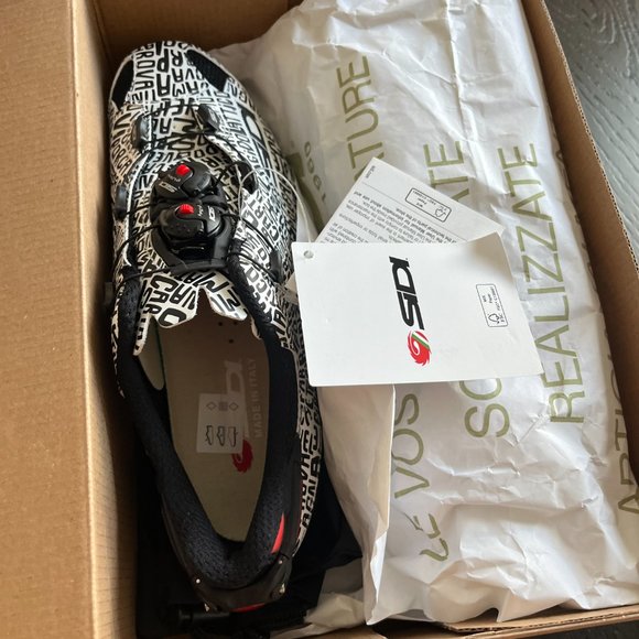 Sidi Shot 2 DZero Shoes in Nero Bianco- Size 42